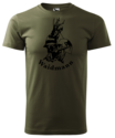 Waidmann-T-Shirt-Naturel-Green-Logo