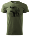 Wild-Boar-T-Shirt-Green-Logo