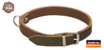 Leder-Halsband-+-Adres-Hanger-Donker-Bruin-AKAH