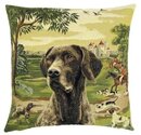 Gobelin-Geweven-Kussen-45x45-cm-Zwarte-Labrador