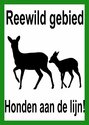 Panneau-de-signalisation-en-aluminium-Reewild-gebied-honden-aan-de-lijn