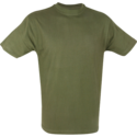 T-Shirt-Plain-Groen-PERCUSSION