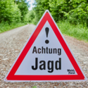 Gevarendriehoek-Achtung-Jagd--50x44-Bord