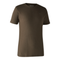 Deerhunter-T-Shirt-Basic-Brown-Leaf-melange