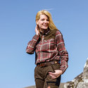 Shooterking-Outdoor-hemd-rood-bruin--ANTI-TEEK-Dames